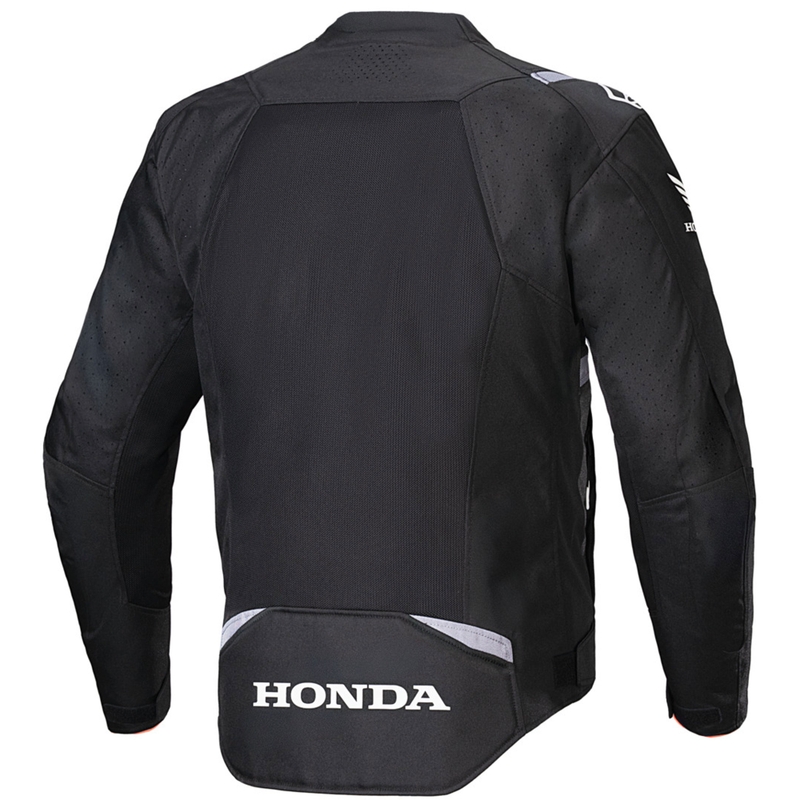 Blouson moto Alpinestars T-SPS Air V2, collection Honda, noir-gris-blanc