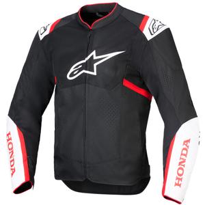 Blouson moto Alpinestars T-SPS Air V2 Honda Collection Noir-Blanc-Rouge