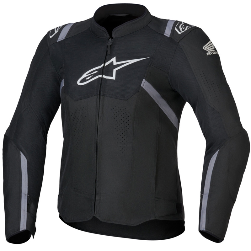 Blouson moto femme Alpinestars Stella T-SPS Air V2 Honda collection noir-gris-blanc