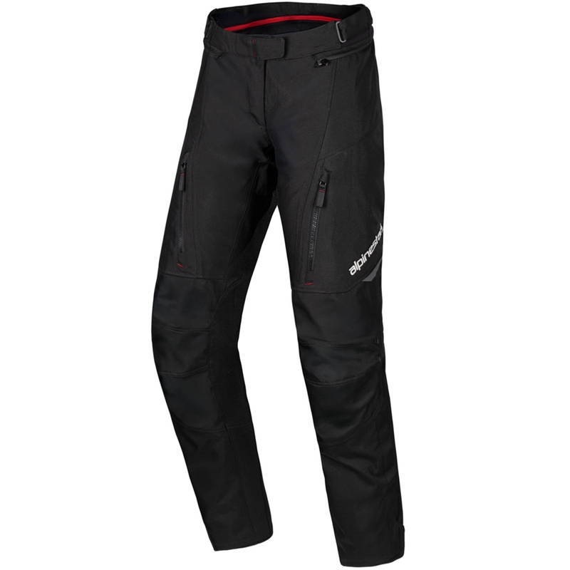 Pantalon moto imperméable femme Alpinestars Stella ST-1 collection Honda noir-rouge