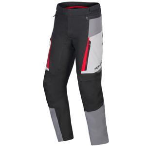 Pantalon moto imperméable femme Alpinestars Stella ST-1 collection Honda gris-gris foncé-noir-rouge