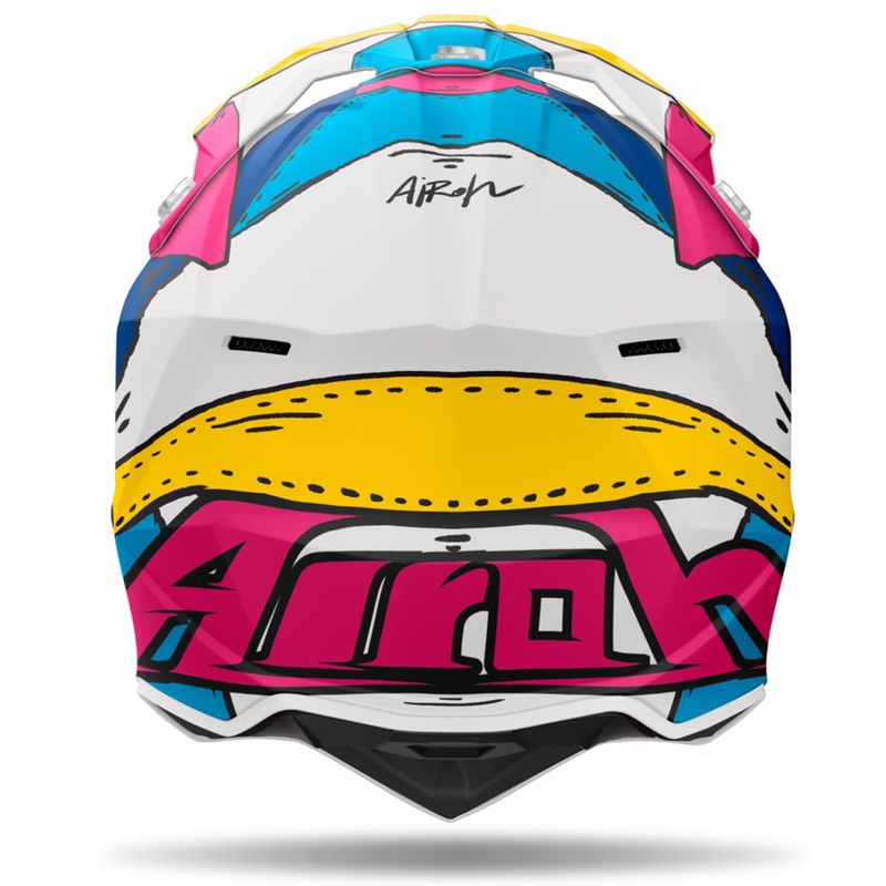 Casque de motocross Airoh Wraaap Paint mat multicolore