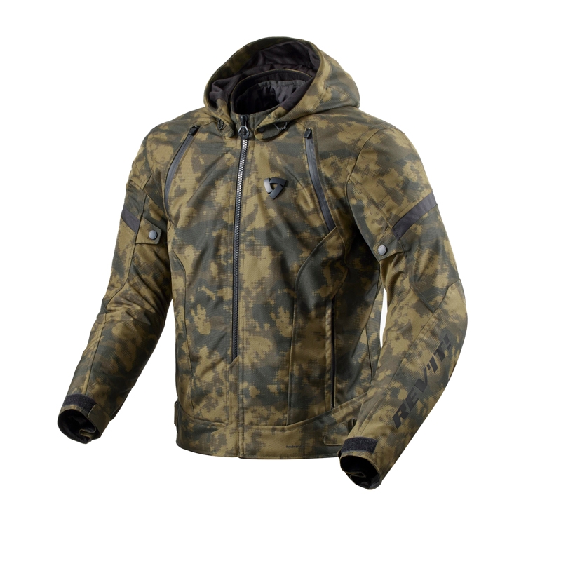 Veste moto Revit Flare 3 H2O camo vert foncé
