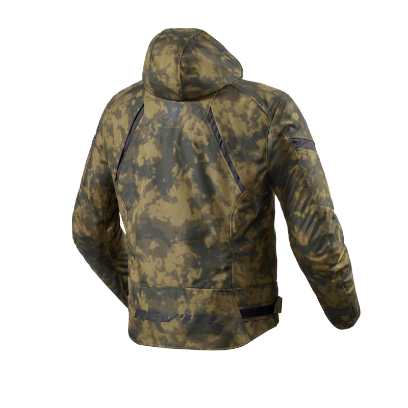 Veste moto Revit Flare 3 H2O camo vert foncé