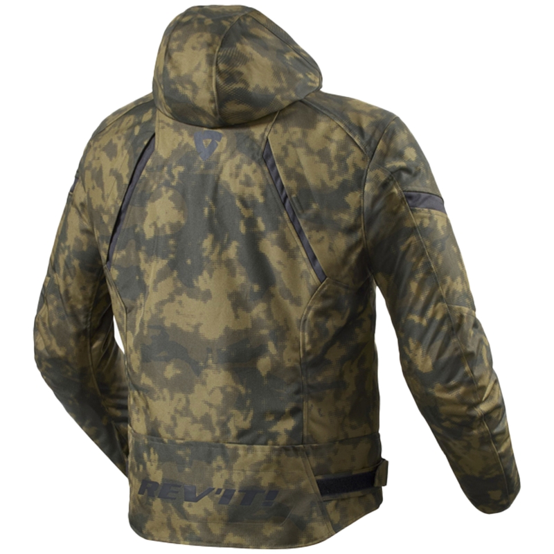 Veste moto Revit Flare 3 H2O camo vert foncé