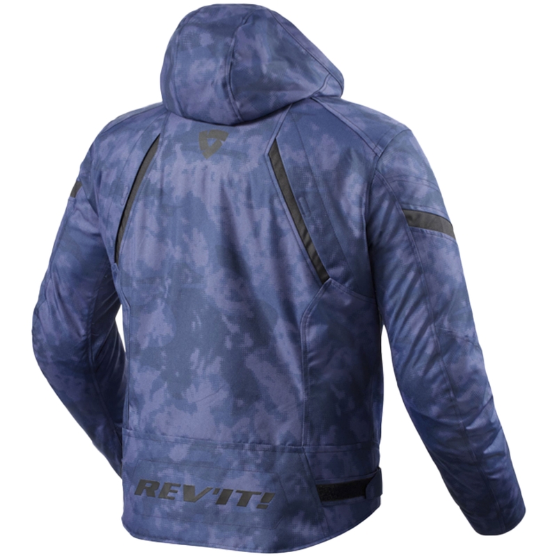 Revit Flare 3 H2O camo blue motorcycle jacket