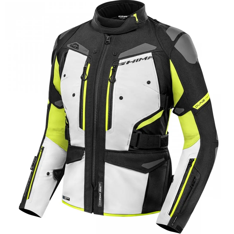 Veste moto femme Shima Dune jaune fluo