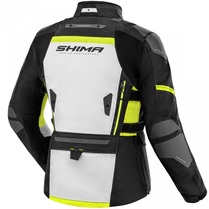 Veste moto femme Shima Dune jaune fluo