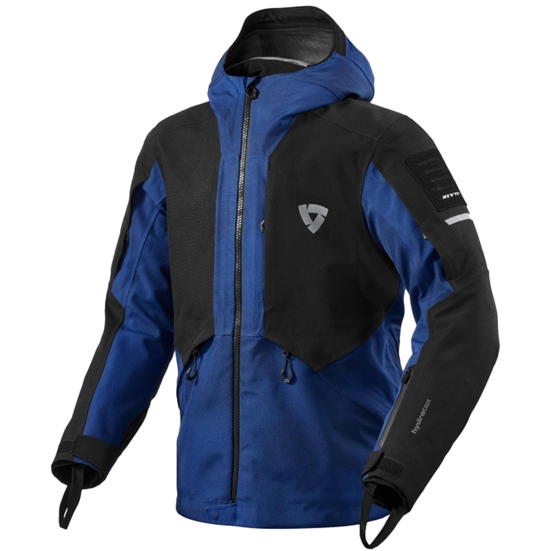 Veste moto Revit Tectonic H2O noir-bleu