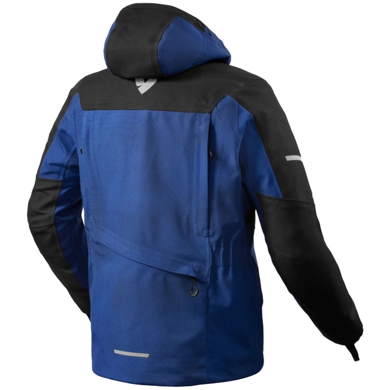 Veste moto Revit Tectonic H2O noir-bleu
