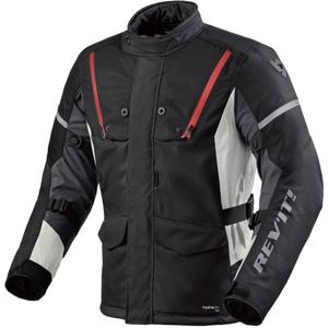 Veste moto Revit Horizon 3 H2O noir et rouge