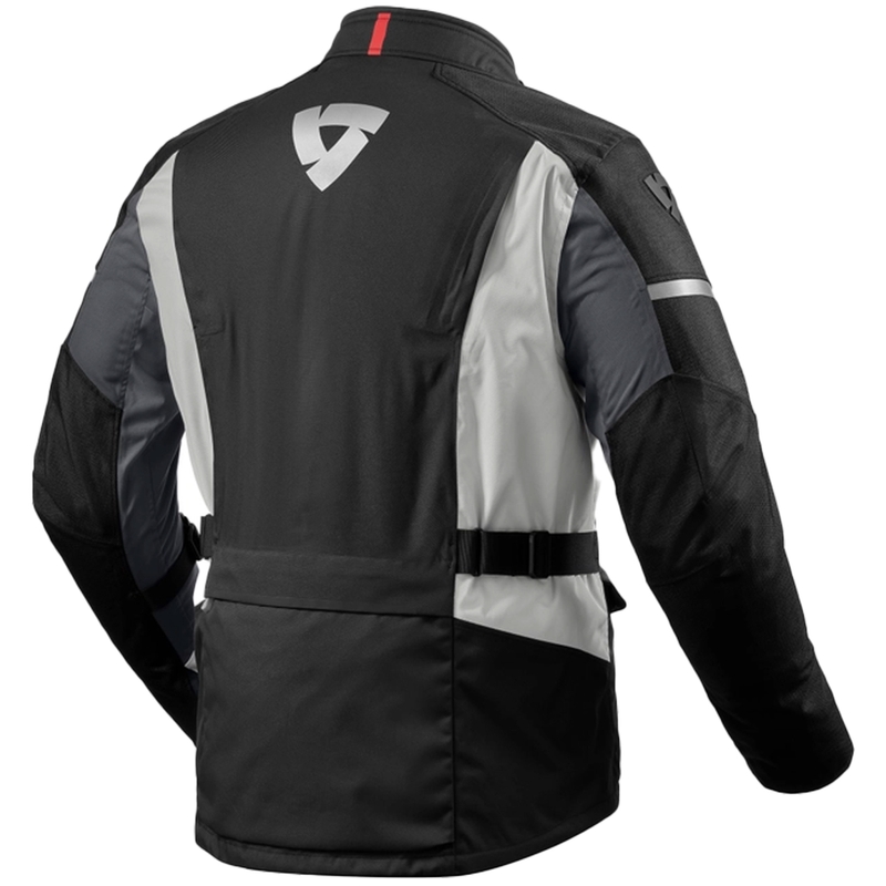 Veste moto Revit Horizon 3 H2O noir et rouge