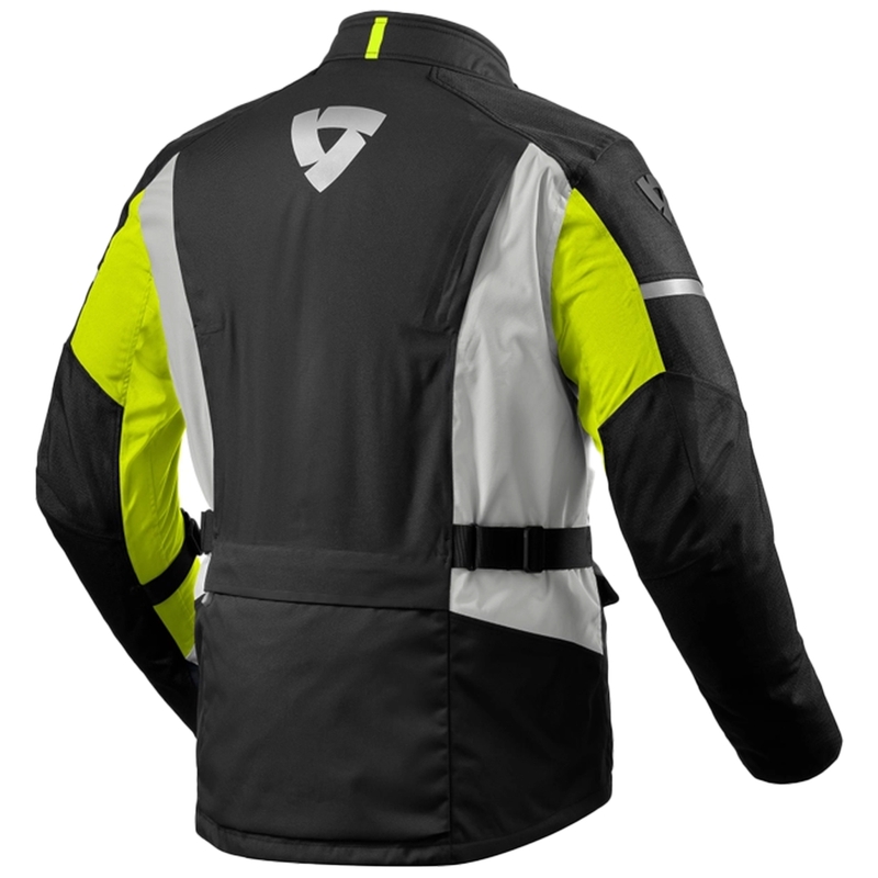 Veste de moto Revit Horizon 3 H2O noir-jaune fluo