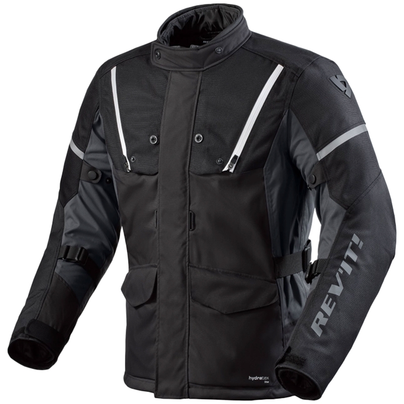 Veste de moto Revit Horizon 3 H2O noir et blanc