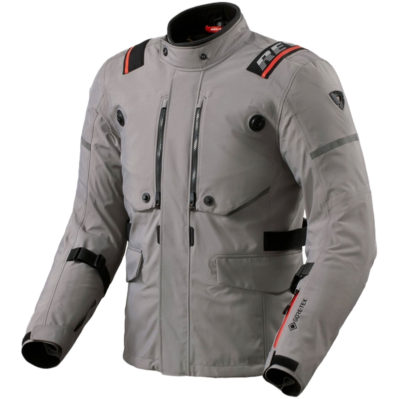 Veste moto Revit Vertical GTX gris foncé