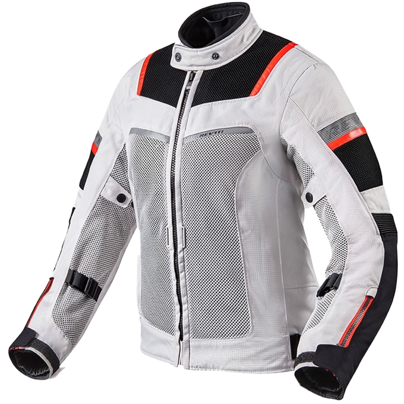 Revit Tornado 3 Women's Motorcycle Jacket Silver and Black (Veste de moto pour femmes) soldes