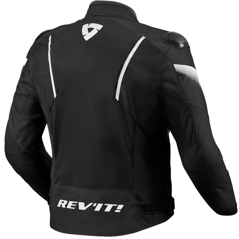 Veste moto Revit Control Air H2O noir et blanc