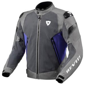 Veste moto Revit Control Air H2O gris-bleu