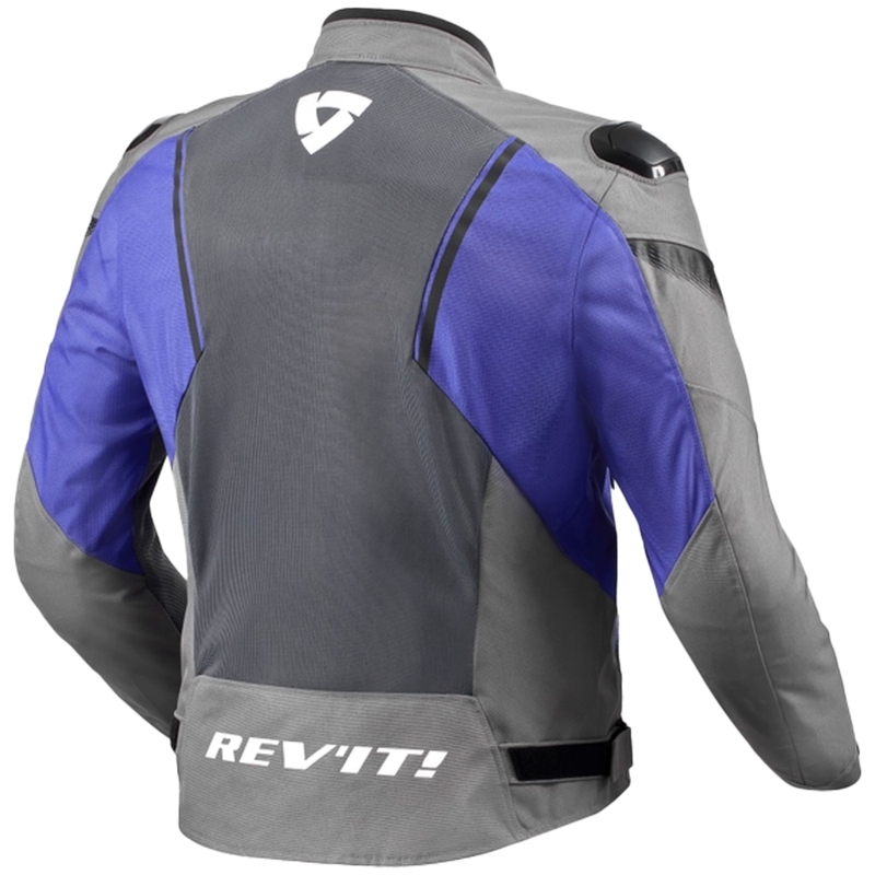 Veste moto Revit Control Air H2O gris-bleu