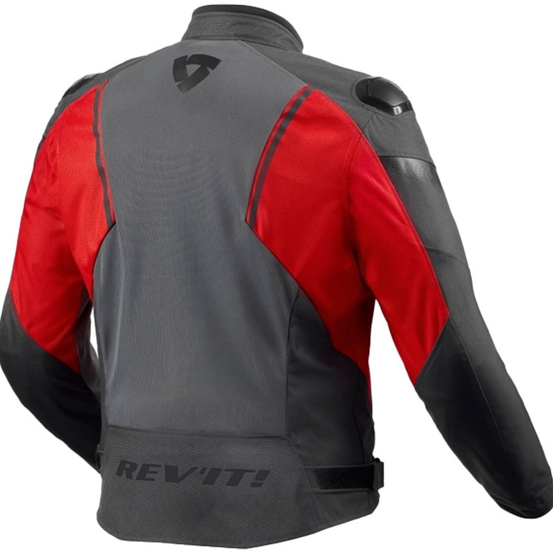 Veste moto Revit Control Air H2O gris et rouge