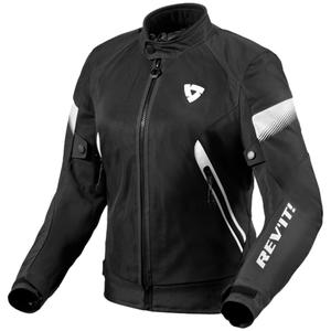 Veste de moto Revit Control Air H2O noir et blanc pour femme