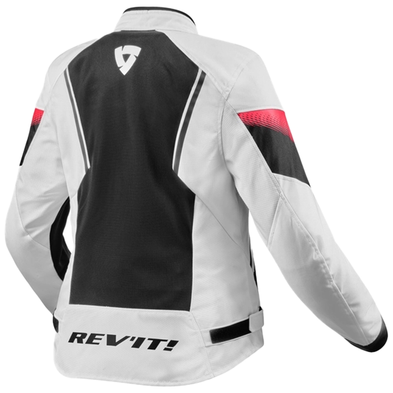 Veste de moto Revit Control Air H2O pour femme, noir et blanc