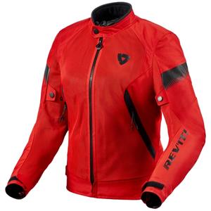 Veste moto Revit Control Air H2O rouge et noir pour femme
