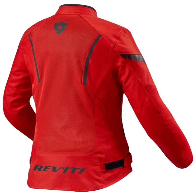 Veste moto Revit Control Air H2O rouge et noir pour femme