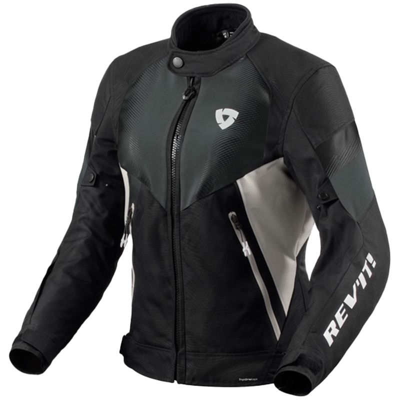 Veste de moto Revit Control H2O noir-argent pour femme