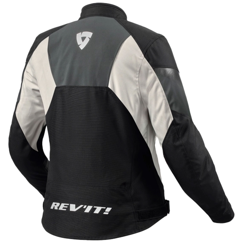 Veste de moto Revit Control H2O noir-argent pour femme