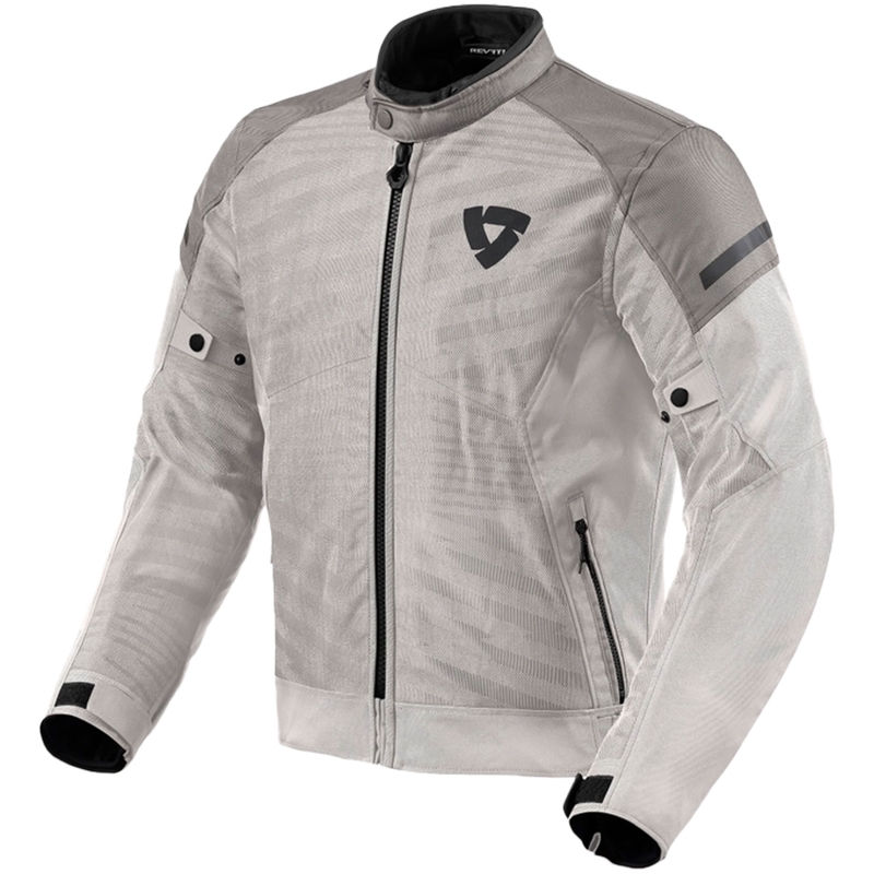 Veste moto Revit Torque 2 H2O gris argenté