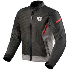 Veste moto Revit Torque 2 H2O gris-rouge