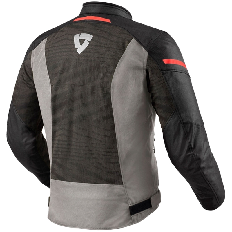 Veste moto Revit Torque 2 H2O gris-rouge