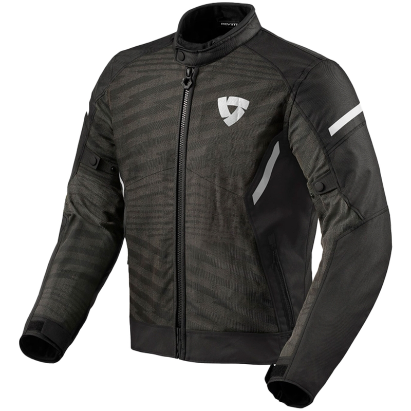 Veste moto Revit Torque 2 H2O noir et blanc