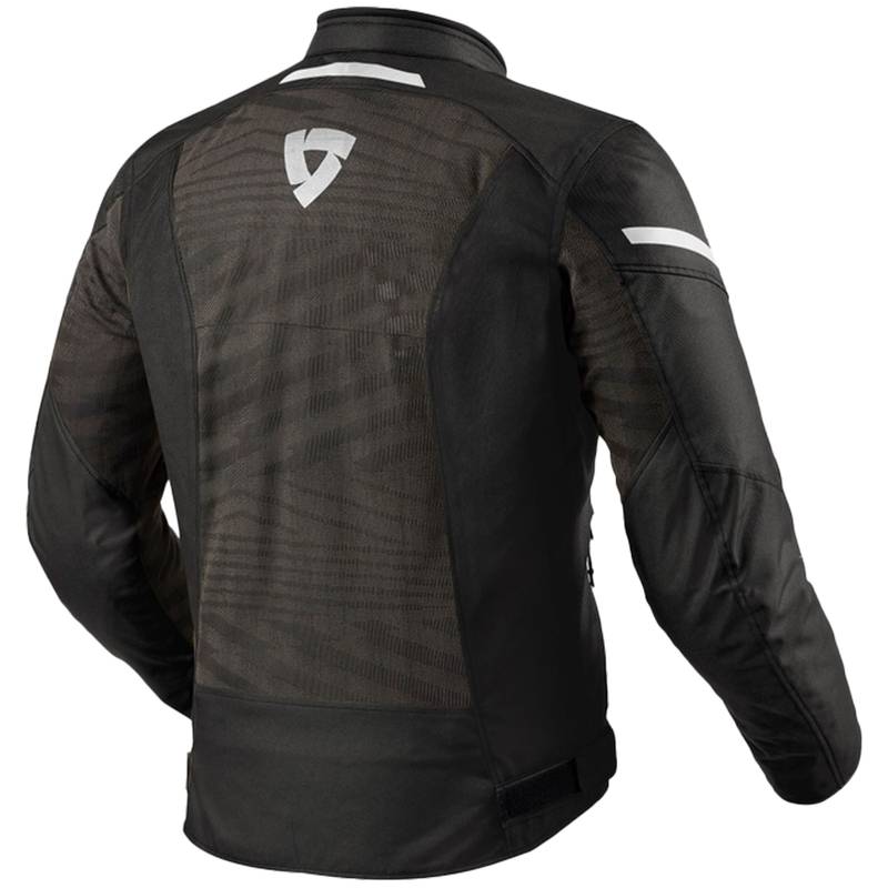 Veste moto Revit Torque 2 H2O noir et blanc
