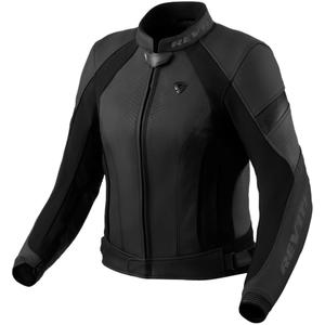 Veste en cuir Revit Xena 4 noir-anthracite pour femme
