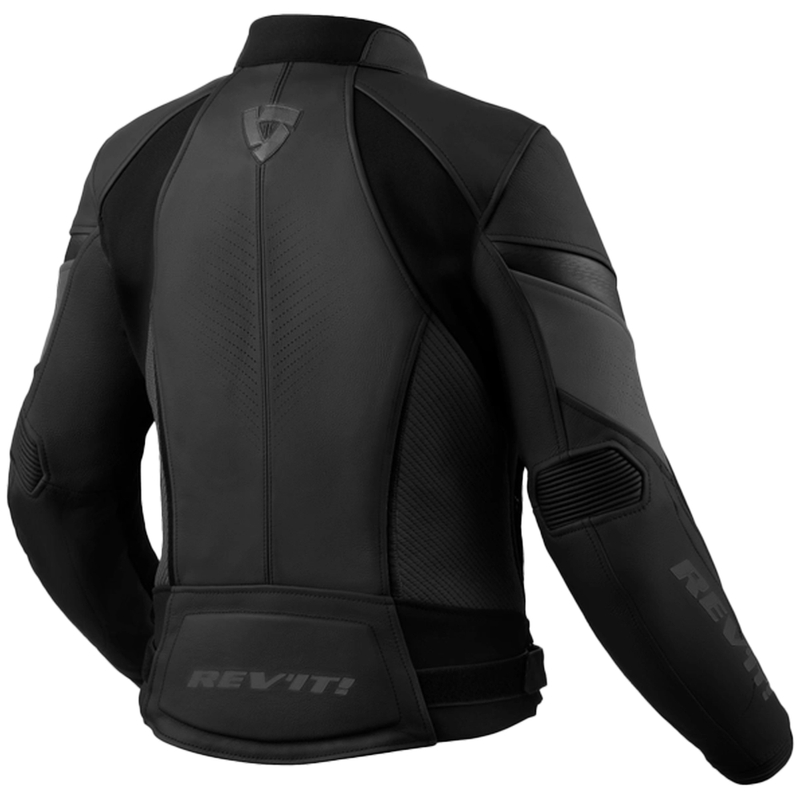 Veste en cuir Revit Xena 4 noir-anthracite pour femme