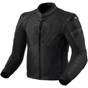 Veste moto en cuir Revit Argon 2 noir-anthracite