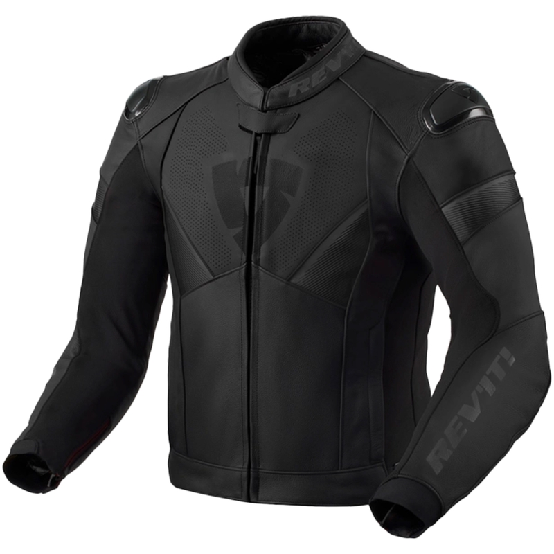 Veste moto en cuir Revit Argon 2 noir-anthracite