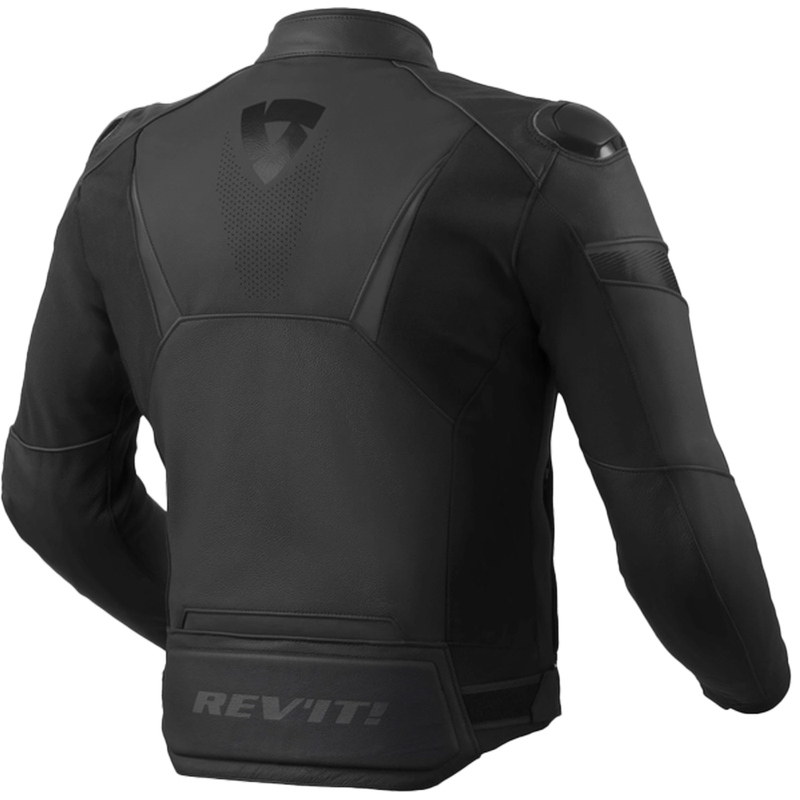 Veste moto en cuir Revit Argon 2 noir-anthracite