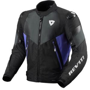Veste moto Revit Control H2O noir-bleu