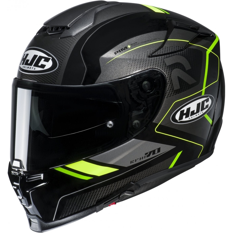 Integrální přilba na motorku HJC RPHA 70 Coptic MC4H černo-šedo-fluo zelená výprodej