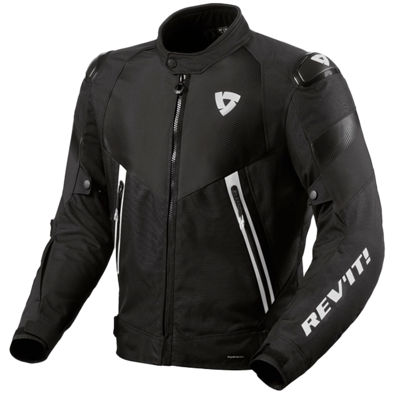 Veste moto Revit Control H2O noir-blanc
