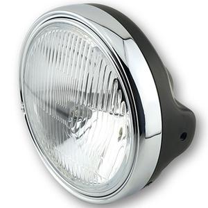 Phare Highsider Smart LTD 7 avec verre gaufré, noir brillant
