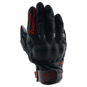 Gants moto Furygan Jet D3O Evo noir-rouge