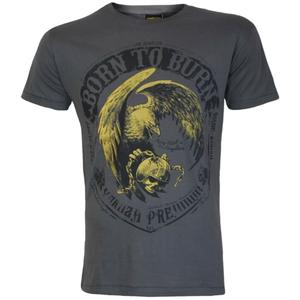 T-shirt Yakuza Premium Born To Burn Flying Riots Los Angeles gris foncé