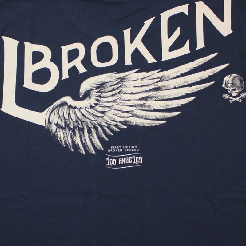 T-shirt Yakuza Premium Broken Legend - Finisher bleu foncé