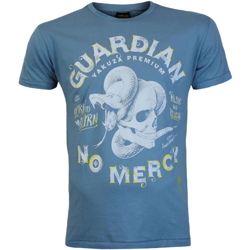 T-shirt Yakuza Premium Guardian No Mercy bleu