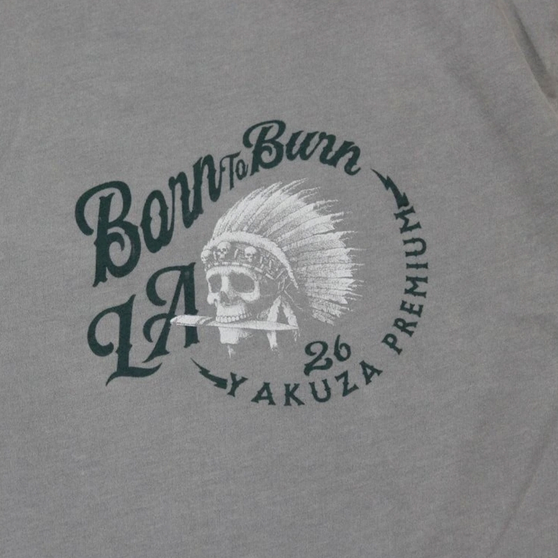 T-shirt Yakuza Premium Rude and Rough - Gris Los Angeles