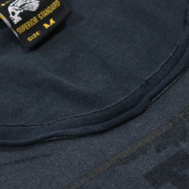 T-shirt Yakuza Premium Rude and Rough Born to Burn - Los Angeles bleu